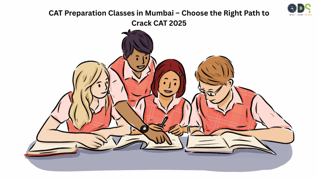 Students preparing together in CAT coaching class in Mumbai for CAT 2025 at QDS Pro