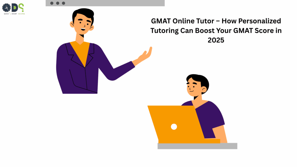 GMAT online tutor guiding a student through study material during a live online session