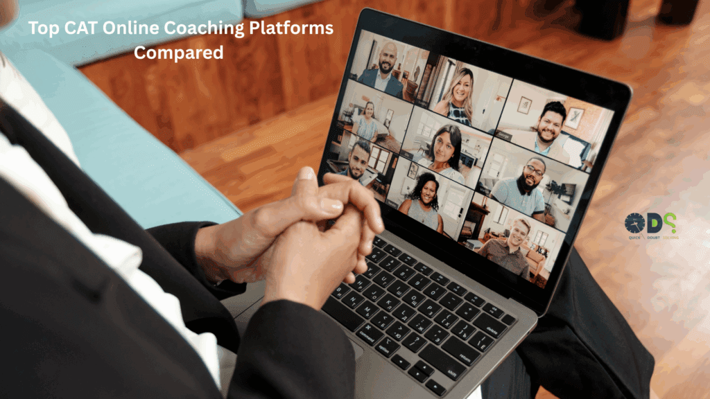 Student attending live virtual class on laptop – Top CAT online coaching platforms compared