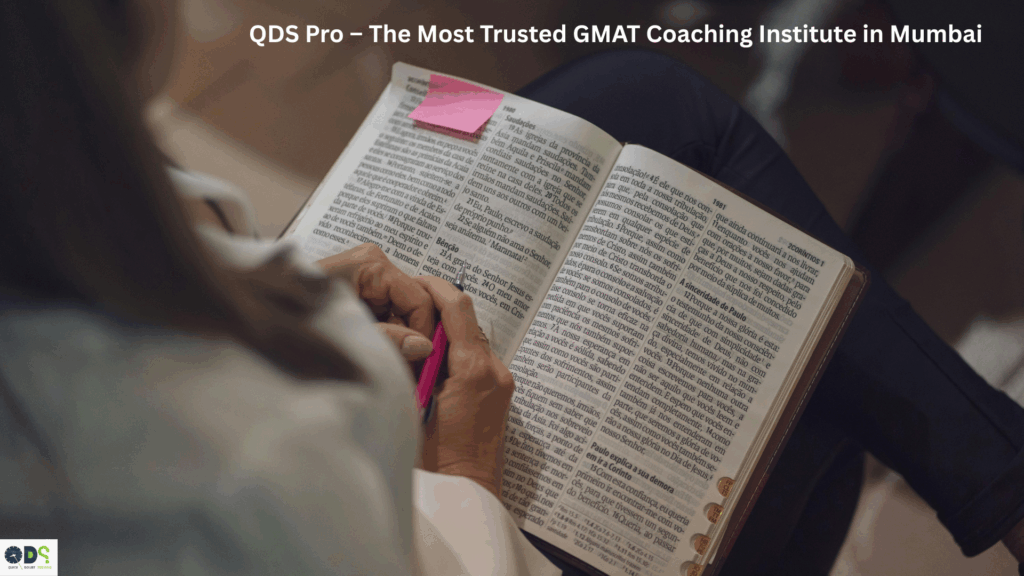 Student studying at QDS Pro – the most trusted GMAT coaching institute in Mumbai