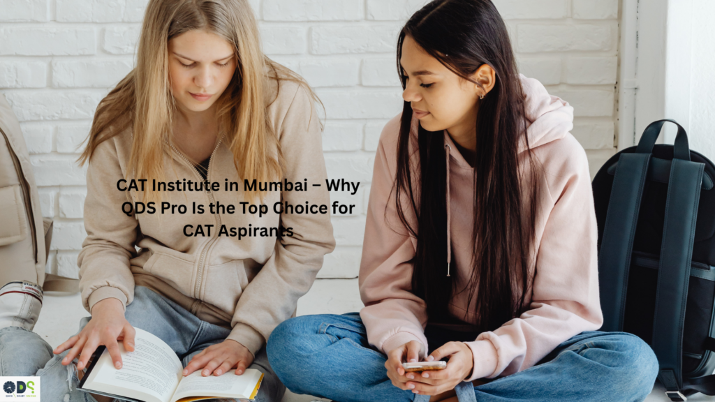 CAT institute in Mumbai classroom learning environment showing students studying together while preparing for the CAT exam at a leading CAT institute in Mumbai like QDS Pro.