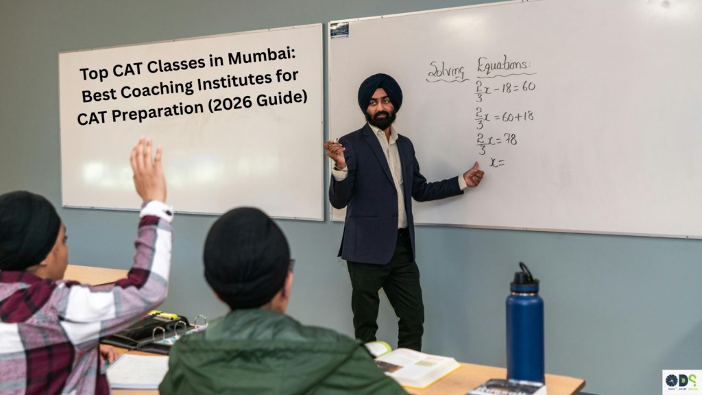 Top CAT classes in Mumbai classroom with expert faculty teaching quantitative aptitude to students preparing for CAT exam at a leading CAT coaching institute in Mumbai.
