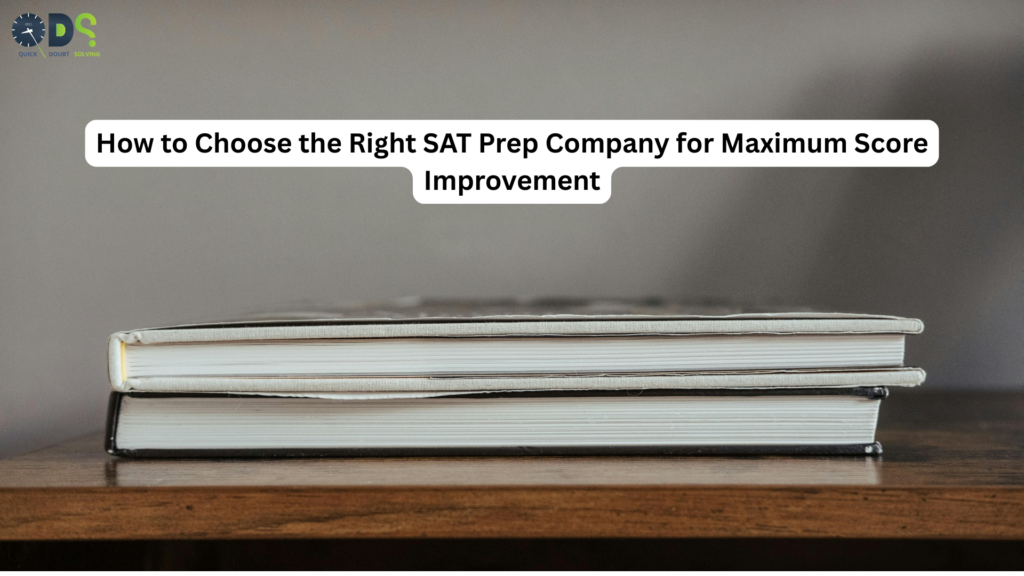 Stack of books representing how to choose the right SAT prep company for maximum score improvement