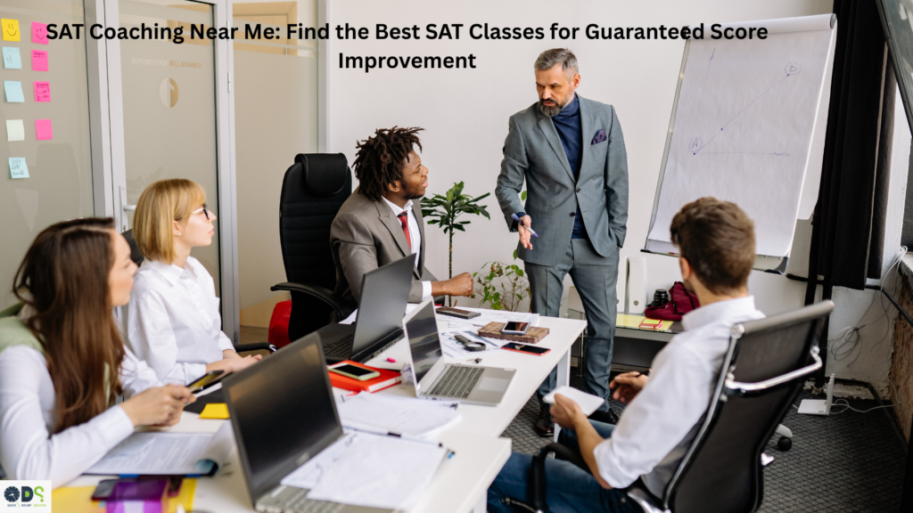 SAT coaching near me classroom session with expert trainer teaching students in a structured SAT coaching class for high score improvement at a top SAT coaching institute.