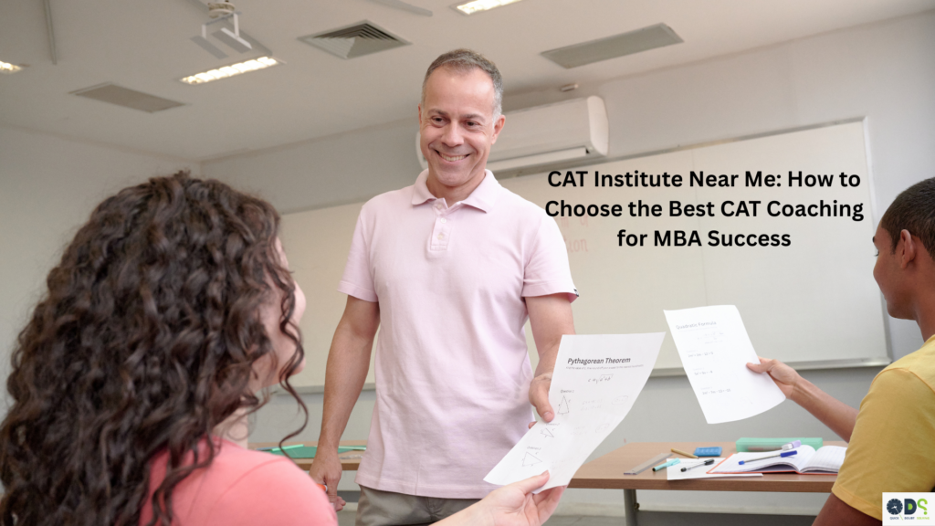 CAT institute near me classroom session showing expert faculty teaching MBA aspirants at a leading CAT coaching institute with personalised guidance and structured CAT exam preparation.