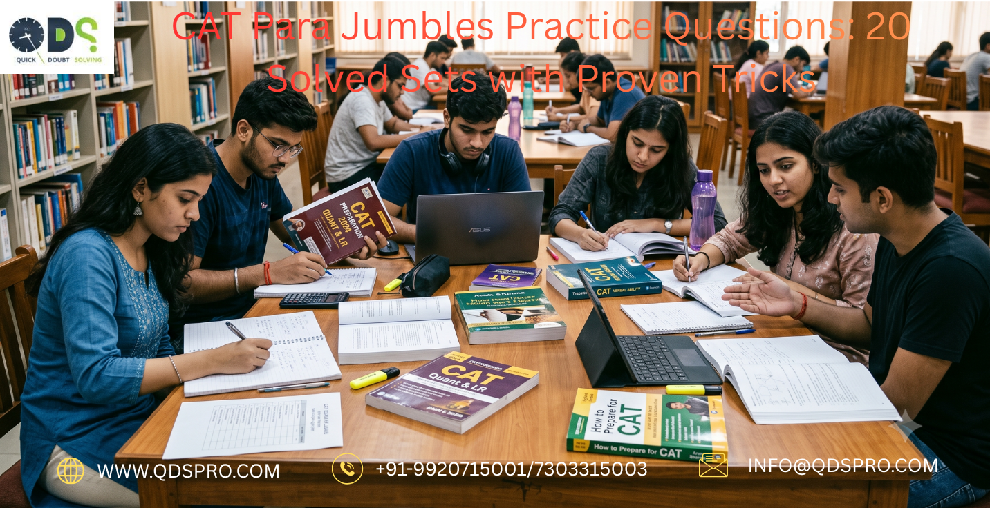 CAT Para Jumbles Practice Questions: 20 Solved Sets with Proven Tricks